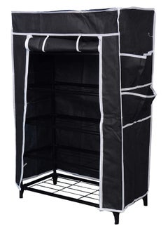 Home Pro رف أحذية 5 طبقات من هوم برو مع شبكة، أسود  - Image 1