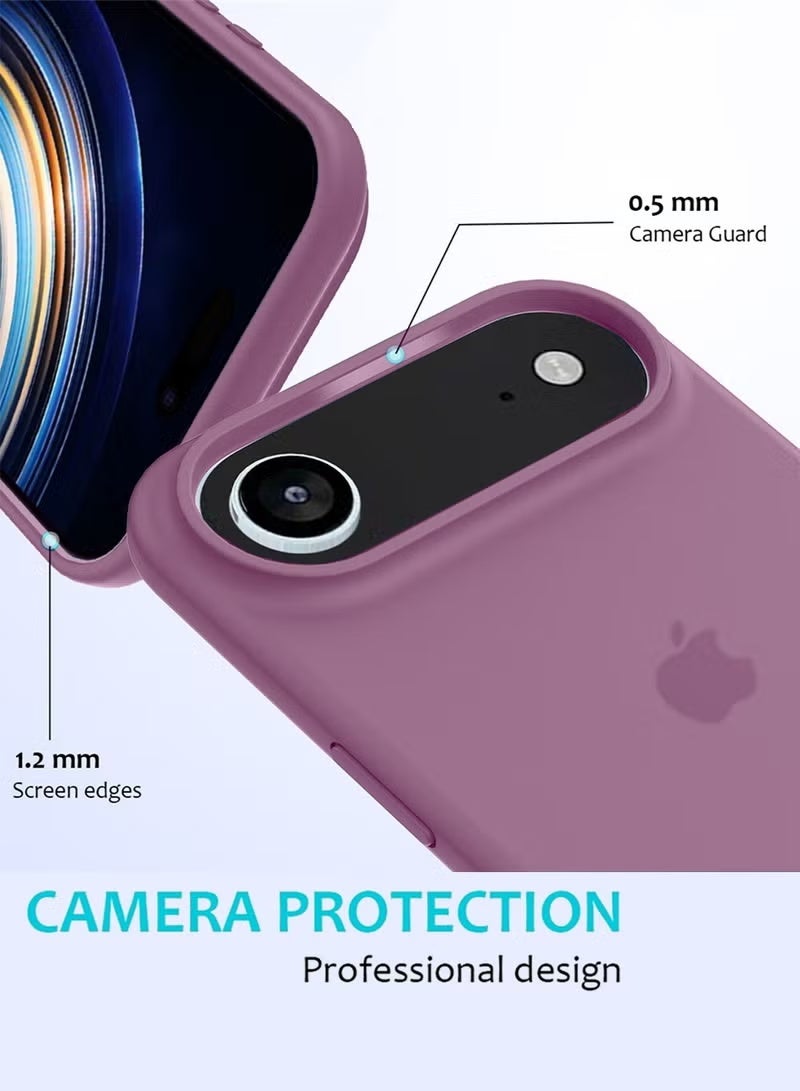 حافظة هاتف iPhone 17 Air من السيليكون الناعم السائل لهاتف iPhone 17 Air مع بطانة داخلية من الألياف الدقيقة حافظة هاتف واقية مضادة للصدمات لهاتف iPhone 17 Air 6.5 بوصة - Image 5