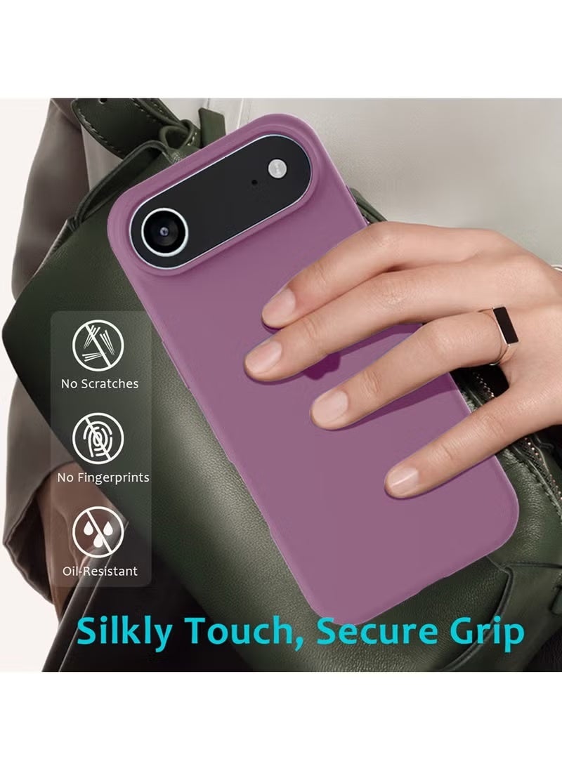 حافظة هاتف iPhone 17 Air من السيليكون الناعم السائل لهاتف iPhone 17 Air مع بطانة داخلية من الألياف الدقيقة حافظة هاتف واقية مضادة للصدمات لهاتف iPhone 17 Air 6.5 بوصة - Image 3