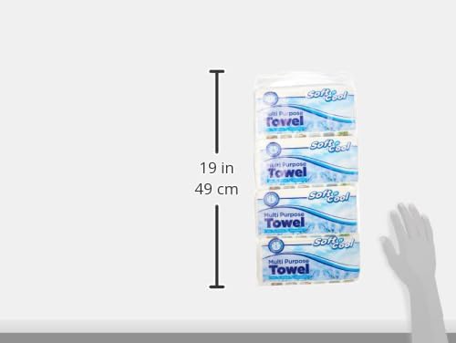 Soft N Cool Multi-Purpose Towels - 150 Sheets, 2-Ply Disposable Cleaning Wipes - Image 5