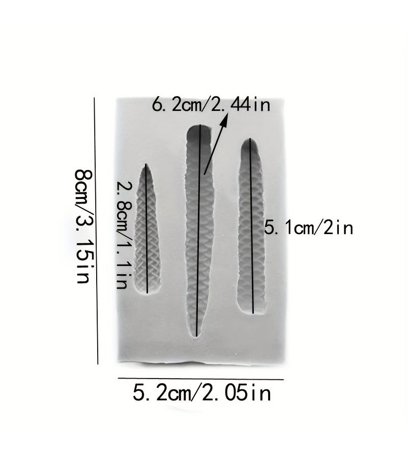 Anthurium Stamens Silicone Fondant Mould For Cake Decorating Chocolate Gumpaste Sugarcraft Kitchen Gadget For Easy Flower Design Christmas Halloween Event Party Supplies - Image 4
