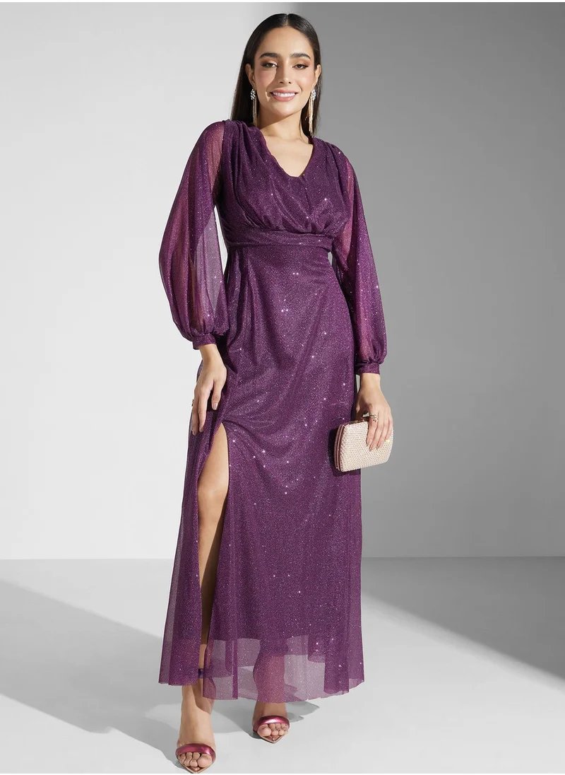 Ella Limited Edition Shimmer Dress With Slit