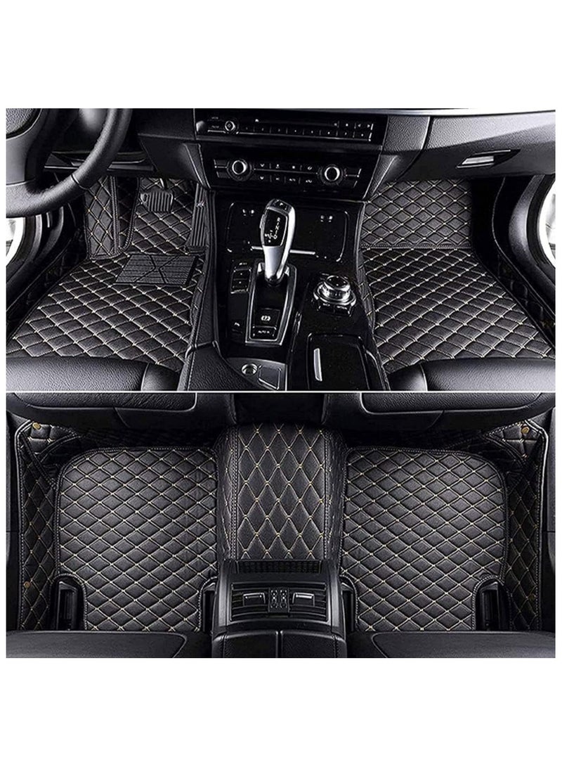 WINCA Car Floor Mats Compatible With Toyota Corolla 2014-2018 PVC Leather Floor Mat Non-slip Foot Mats Weather Color Available (Black) - Image 2