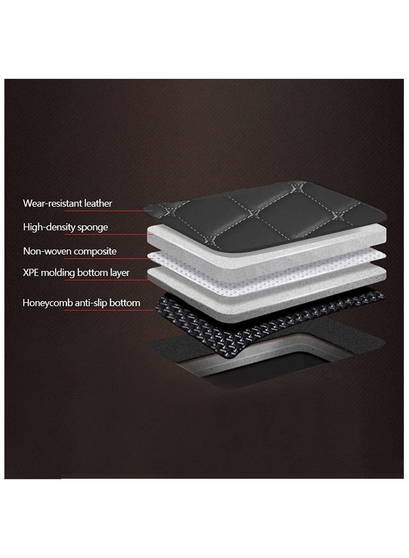 WINCA Car Floor Mats Compatible With Toyota Corolla 2014-2018 PVC Leather Floor Mat Non-slip Foot Mats Weather Color Available (Black) - Image 5