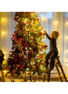 CMGTYYD Christmas Snowflake String Lights,6M 40 LED with 2 Modes Christmas Lights Christmas Tree Decoration Lights Christmas Tree String Light Xmas Tree Hanging Decorations for Holiday Xmas-Warm White  - Image 5