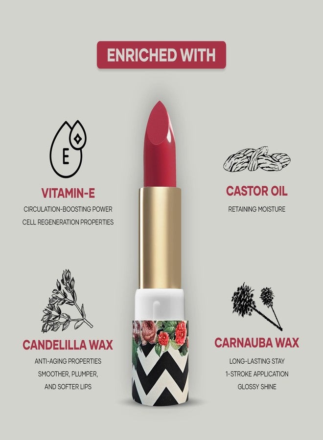 SERY Rouge Creamy Lipstickwith Vitamin E - FLAMINGO RCL-02 - Image 3