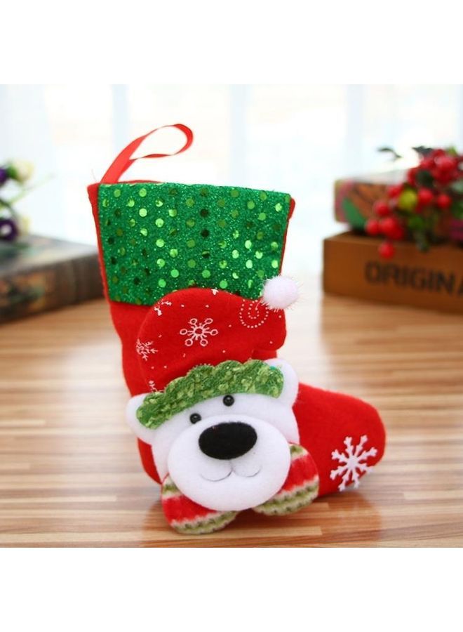 NIBEMINENT 6-Piece Decoration Socks Ornaments Gift Bag Multicolour - Image 1