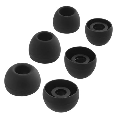 NANLANFAN Replacement Silicone Ear Tips for JBL Vibe Beam 2 / JBL Vibe Beam/JBL Vibe 200TWS / JBL Wave Beam Wireless Earbuds, 3 Pairs (S/M/L, Black) - Image 4