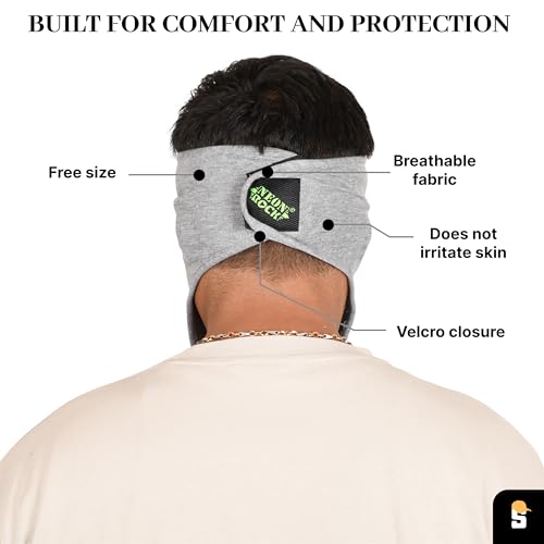SOUL eTHICS R2 Cotton Visor Face Mask | Unisex Balaclava | Full Face Ninja Mask | Unisex Bike Riding & Cycling, Anti Pollution Dust & Sun Protection Full Face Cover Reusable Visor Mask (Light Grey) - Image 4