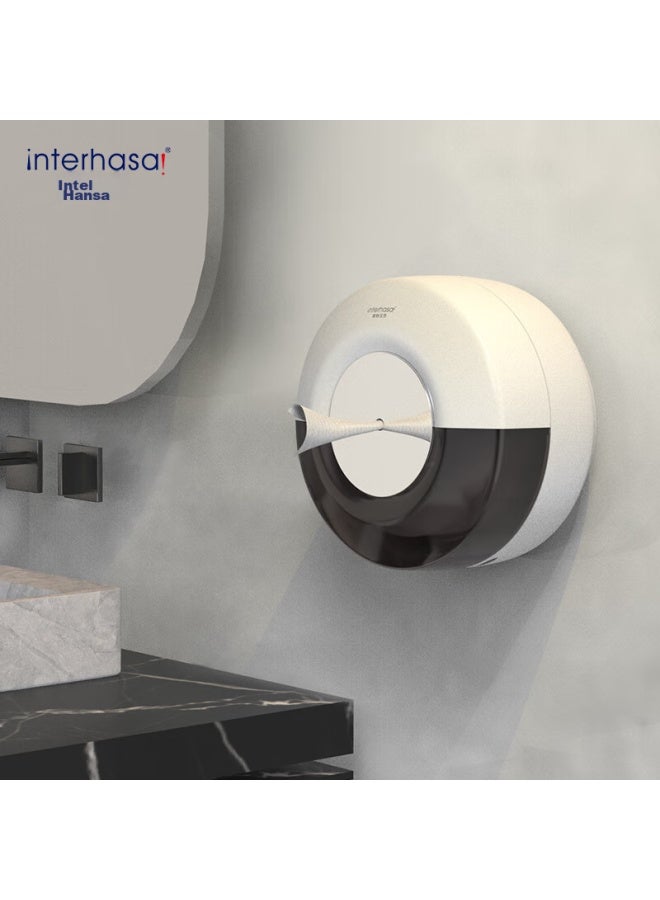 Interhasa! E51016 Central Tissue Box, Commercial Large Roll Paper Dispenser, Wall-mounted, For Public Restrooms, Hand Towel Dispenser - Image 1