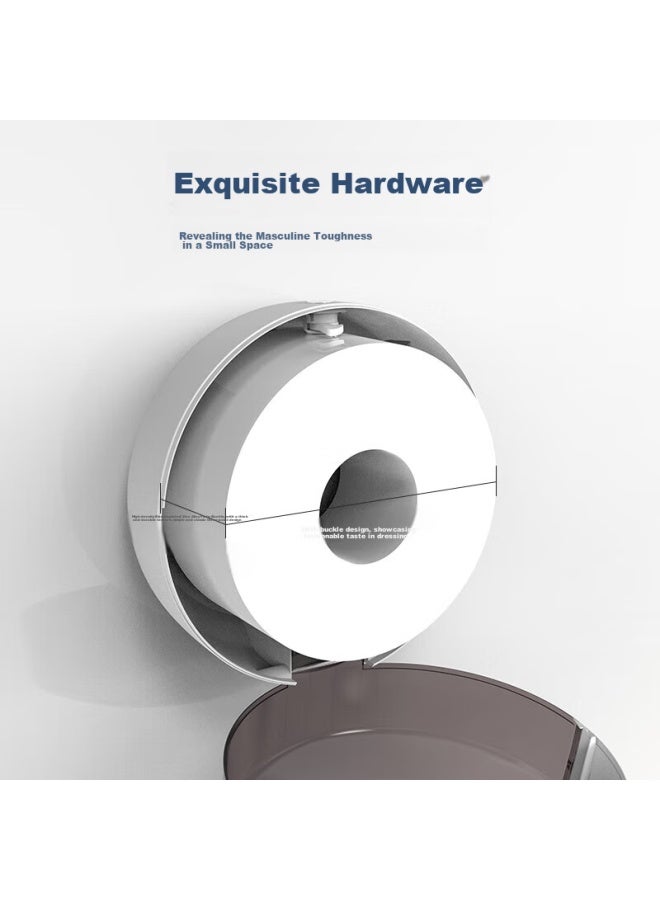 Interhasa! E51016 Central Tissue Box, Commercial Large Roll Paper Dispenser, Wall-mounted, For Public Restrooms, Hand Towel Dispenser - Image 2