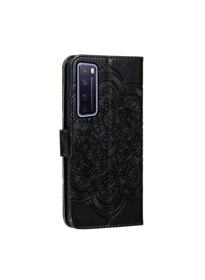 S-TOP Case For Huawei nova 7 Pro Mandala Embossing Pattern Horizontal Flip PU Leather Case with Holder & Card Slots & Walle & Lanyard - Image 3