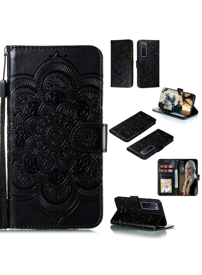 S-TOP Case For Huawei nova 7 Pro Mandala Embossing Pattern Horizontal Flip PU Leather Case with Holder & Card Slots & Walle & Lanyard - Image 1