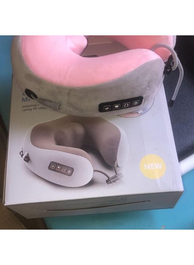 Intelligent Heated Cervical & Neck Massager Pillow – Portable Kneading Massage Device with Rolling Modes – Ideal for Travel, Office & Home Relaxation – Premium Wellness Gift for Women & Men