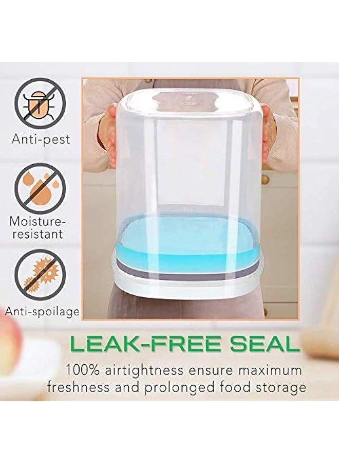 Green Tiger Rice Storage Container 10Liter - Large Airtight Food Container with Lid and Measuring Cup, BPA Free Plastic Storage Bin Cereal Container, Dry Food Storage Container for Kitchen(10 Liter) - Image 4