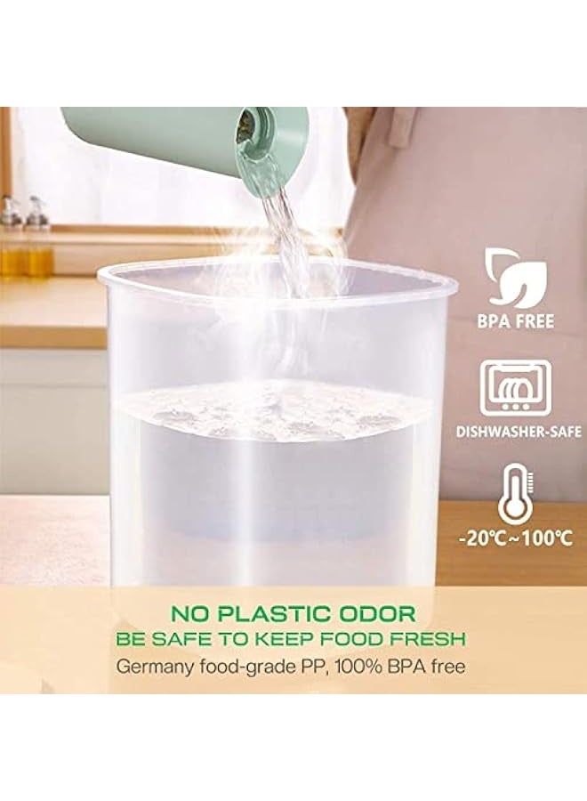 Green Tiger Rice Storage Container 10Liter - Large Airtight Food Container with Lid and Measuring Cup, BPA Free Plastic Storage Bin Cereal Container, Dry Food Storage Container for Kitchen(10 Liter) - Image 3