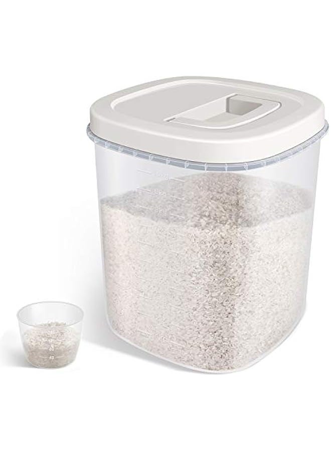 Green Tiger Rice Storage Container 10Liter - Large Airtight Food Container with Lid and Measuring Cup, BPA Free Plastic Storage Bin Cereal Container, Dry Food Storage Container for Kitchen(10 Liter) - Image 1