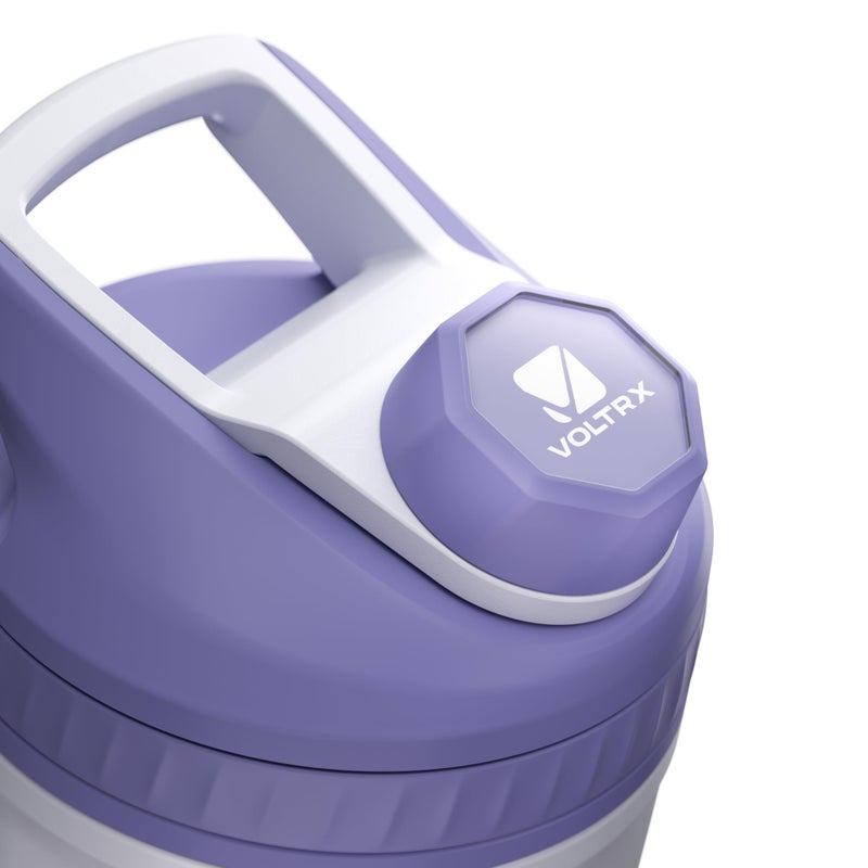 VOLTRX ChillMix Shaker Bottle Insulated Stainless Steel - USB C Rechargeable Electric Protein Shake Mixer, Shaker Cups for Protein Shakes and Meal Replacement, Misty Lilac, 16 oz - Image 2
