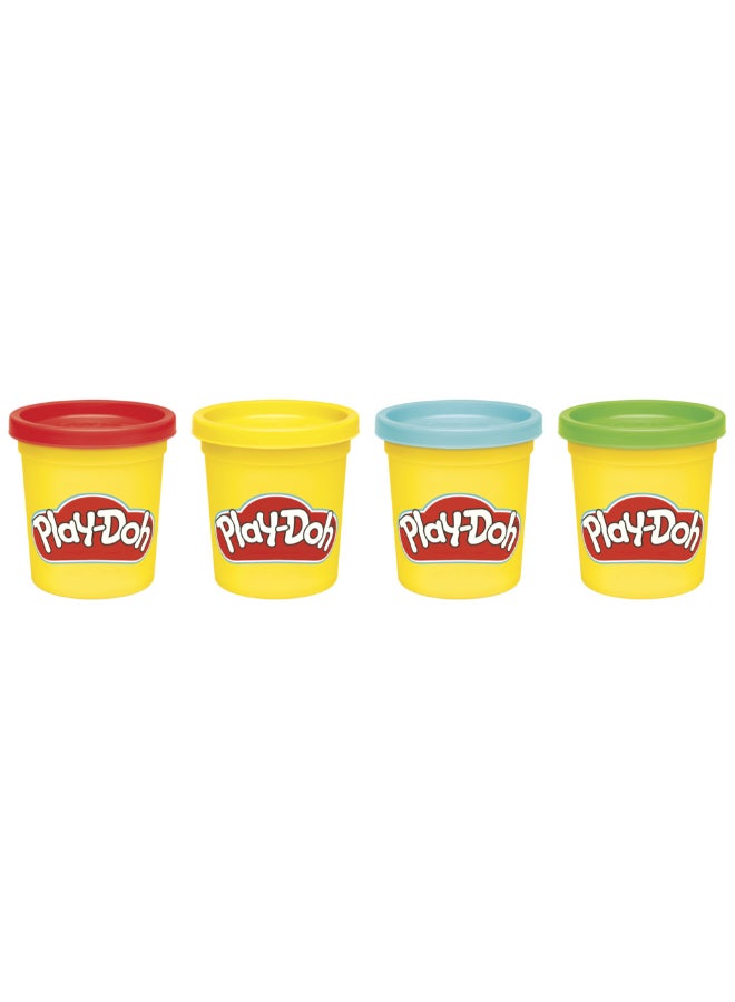Play-Doh 4 Pack Classic Colors, 3 Ounce Cans of Modeling Compound, Kids Arts & Crafts, Preschool Toys for Girls & Boys 2+ - Image 4