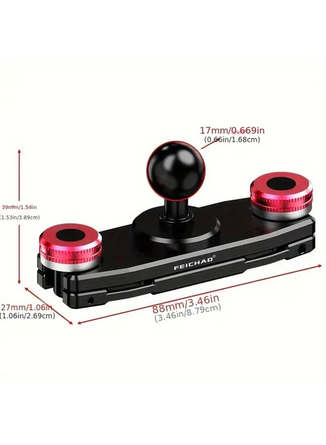 ZS53630 E1 Aluminum Alloy Camera Shoulder Strap Clip Quick Release Mount For Action Cameras And Phones - Image 2