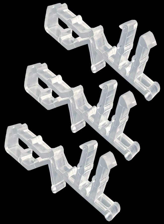 Kowibcl 20 Pcs Hidden Blind Clips 2-1/8 inch Hidden Channel Valance Clips Clear Plastic Valance Retainer Clips for Home Window Blinds - Image 5