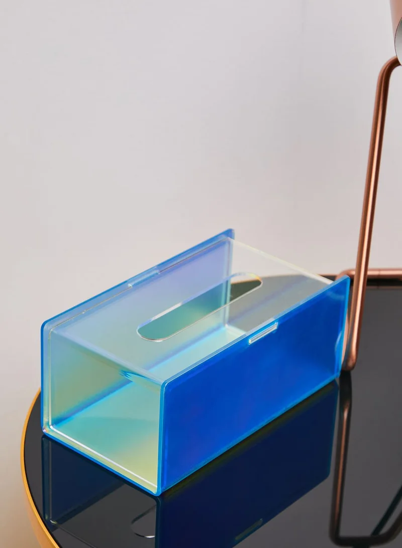 Noire Edit Iridescent Perspex Tissue Box