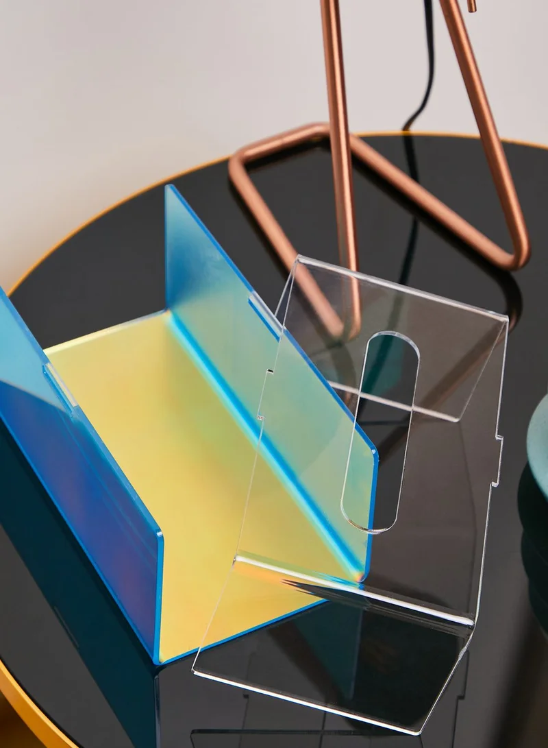 Noire Edit Iridescent Perspex Tissue Box