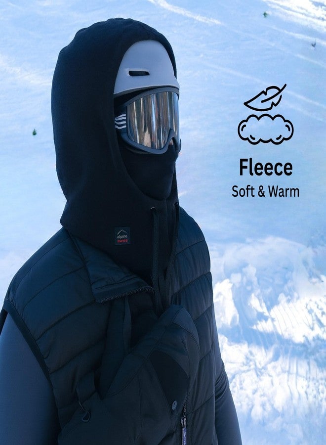 Alpine Swiss Fleece Ski Mask Balaclava Winter Sport Face Head Cover Helmet Hood Neck Warmer Windproof for Men and Women - Image 3