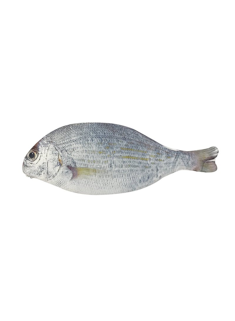allydrew allydrew Fish Novelty Pouch for Stationery Tools and Cosmetics, Fish Shaped Clutch, Silver Fish 