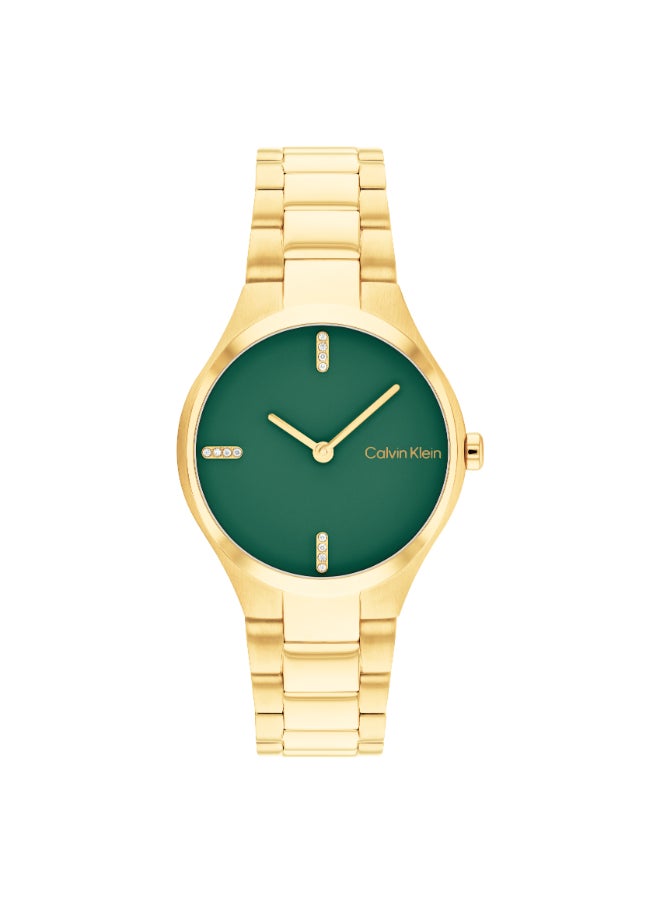 CALVIN KLEIN Women's Analog Round Shape Stainless Steel Wrist Watch 25200333 - 30 Mm  - Image 3