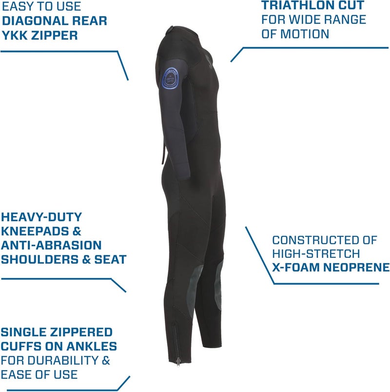 SCUBAPRO Oneflex Steamer Mens Diving Wetsuit 5mm Back Zip XFoam Neoprene 4XL - Image 5