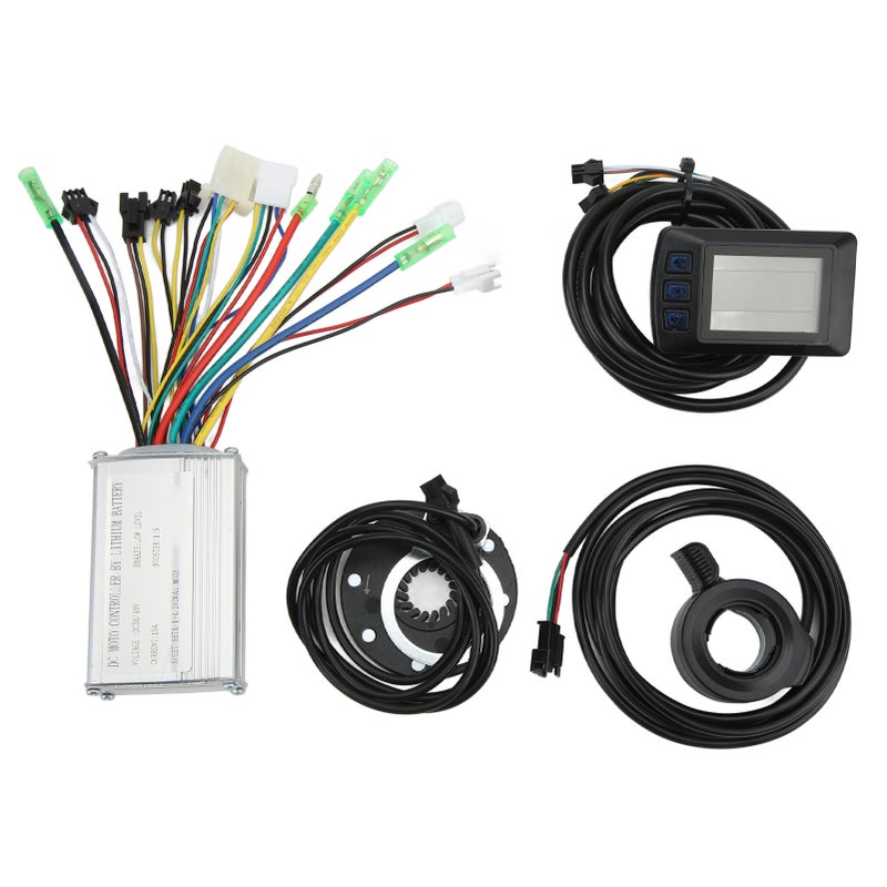 Electric Bike Motor Controller 15A Common Controller 36V 48V with OMTM3 Panel Thumb Throttle for 250W 350W Motor - Image 1