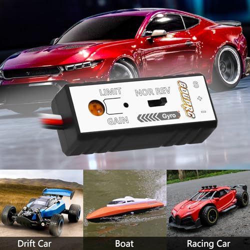 GOUP RC GOUPRC Mini Gyro Module Sensitivity Adjustable and Direction Changeable Automatic Stability Control RC Gyro for RC Car Boat - Image 5