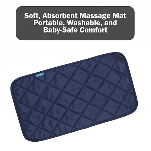 Motherly Reusable & Washable Oil Massage Mat for Newborn Baby, Portable Massage Pad, One-Hand Foldable Massage Mat, Bed Protector Water-Resistant Mat for Boys & Girls (72 x 42 cm, 0-12 Months) - Image 3