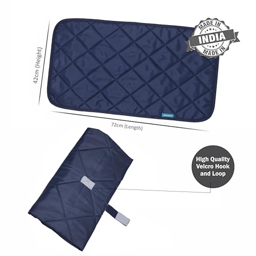 Motherly Reusable & Washable Oil Massage Mat for Newborn Baby, Portable Massage Pad, One-Hand Foldable Massage Mat, Bed Protector Water-Resistant Mat for Boys & Girls (72 x 42 cm, 0-12 Months) - Image 2