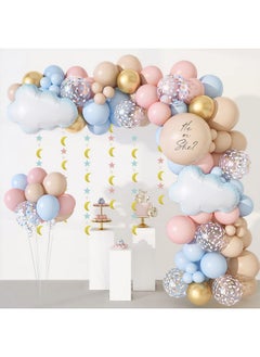 185Pcs Gender Reveal Decoration Doublestuffed Pastel Pink And Blue Brown Nude Balloon Arch Kit White Cloud Hanging Moon&Star Garland Boho Neutral Boy Or Girl Bear Baby Shower Party Supplies - pzsku/ZB19166505920E3FFAB73Z/45/_/1697271305/dfb088a1-9a64-437b-8cc9-92948368533a