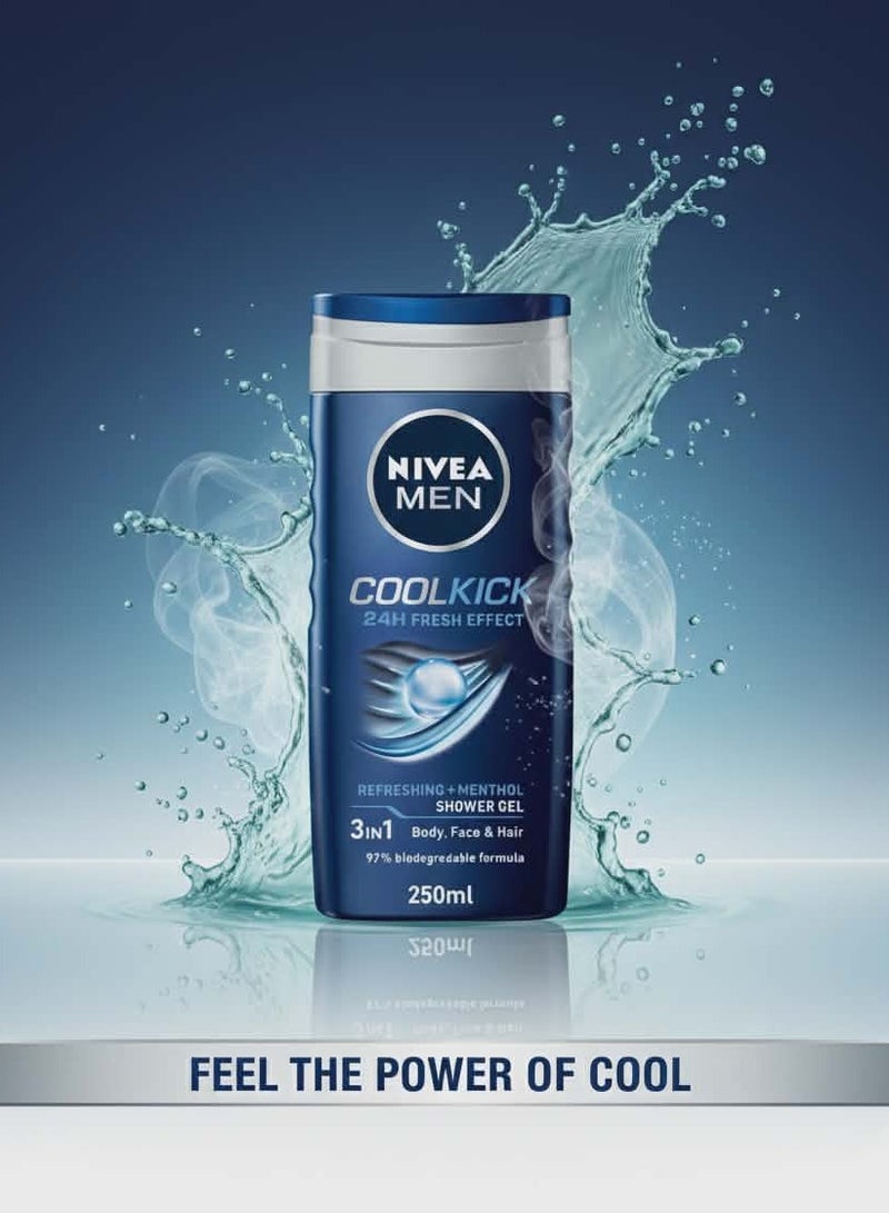 Nivea Men Cool Kick 24H Fresh effect  250 ml - Image 2