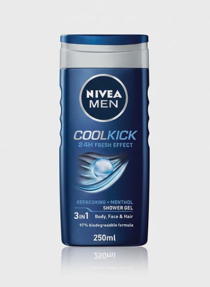 Nivea Men Cool Kick 24H Fresh effect  250 ml - Image 1