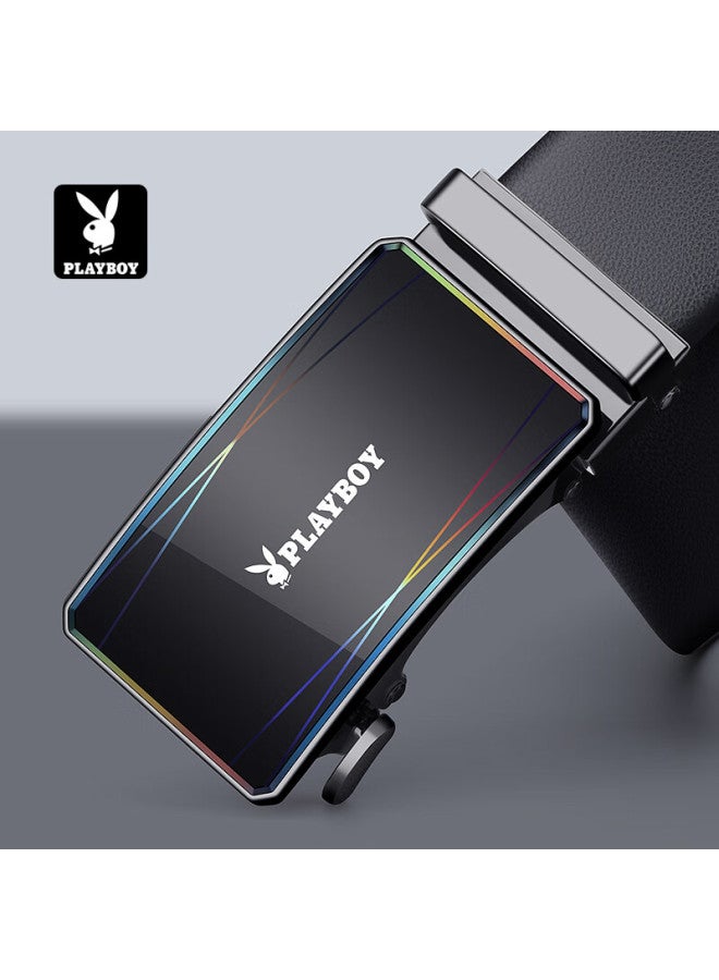 Playboy Men's Automatic Buckle Belt Gift Box, Cowhide Trouser Belt, Gift For Husband Or Boyfriend, Qixi Valentine's Day Gift Box - Image 1