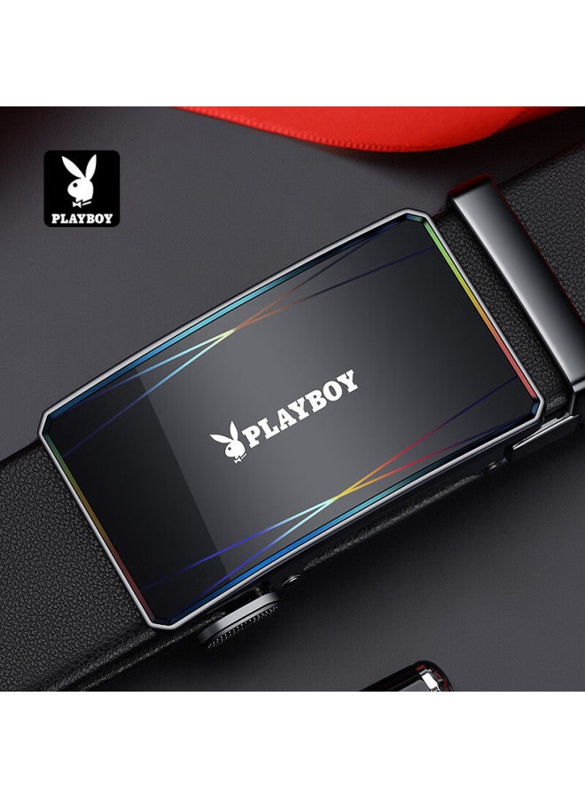 Playboy Men's Automatic Buckle Belt Gift Box, Cowhide Trouser Belt, Gift For Husband Or Boyfriend, Qixi Valentine's Day Gift Box - Image 2