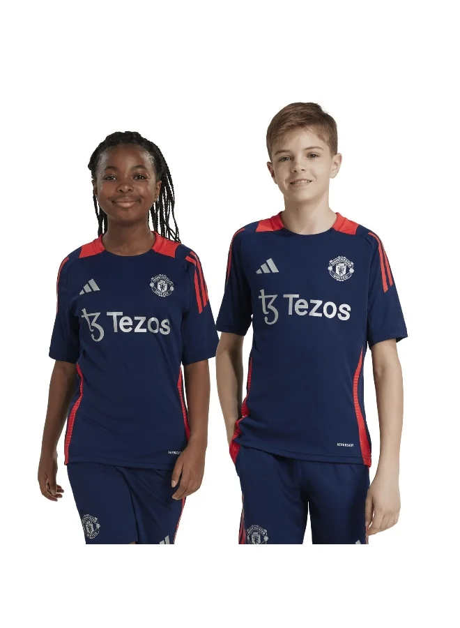 adidas Originals Mufc Tr Jsy Y Blue Football Jerseys For Kids Unisex 128