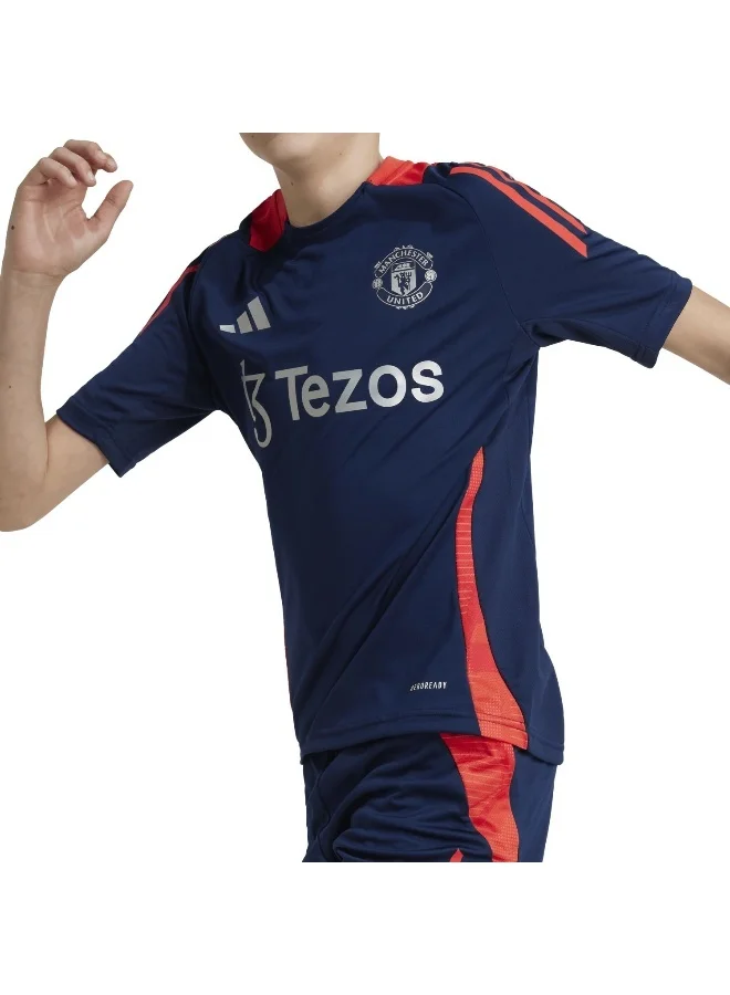 adidas Originals Mufc Tr Jsy Y Blue Football Jerseys For Kids Unisex 128