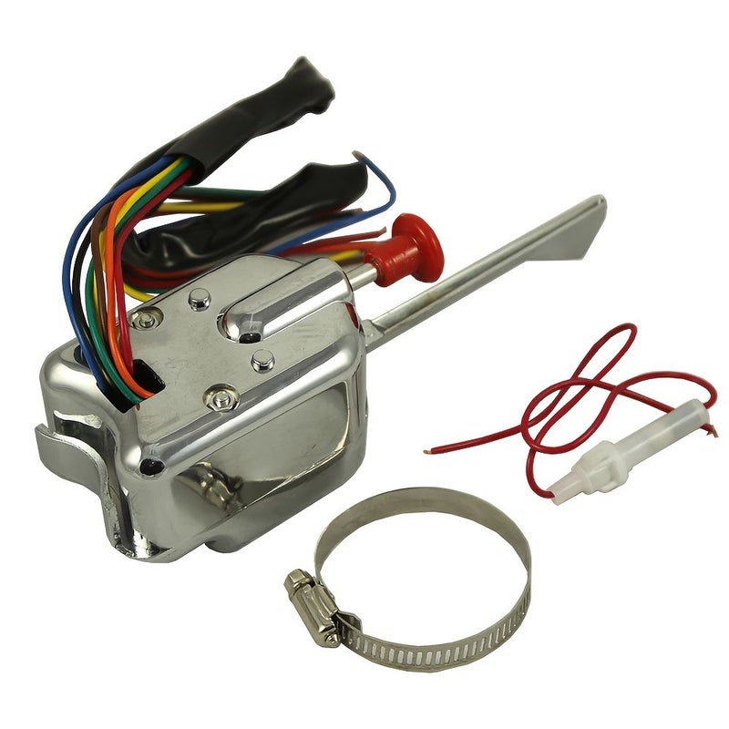 12V Universal Street Hot Rod Turn Signal Switch With Flasher Kit Suitable For Room Electrical Hard Wiring Front 1pc - Image 3
