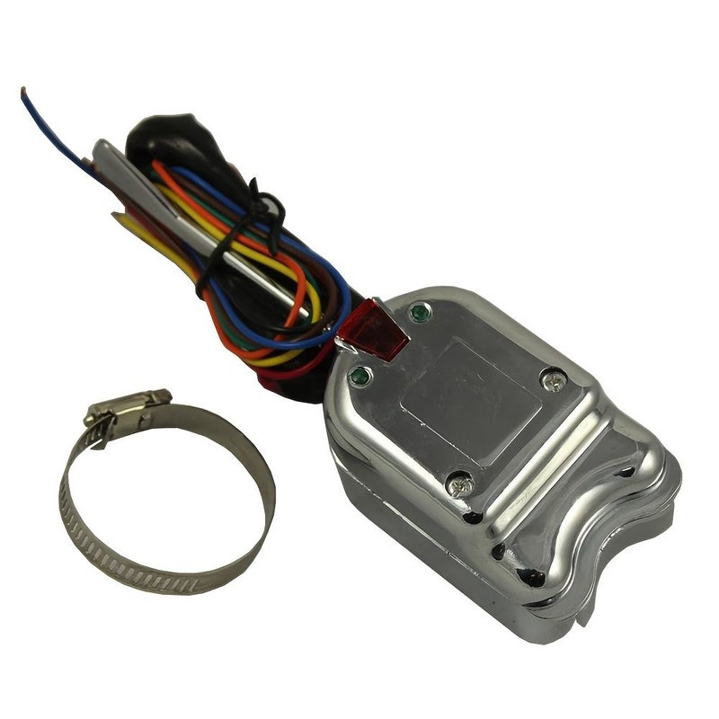 12V Universal Street Hot Rod Turn Signal Switch With Flasher Kit Suitable For Room Electrical Hard Wiring Front 1pc - Image 4