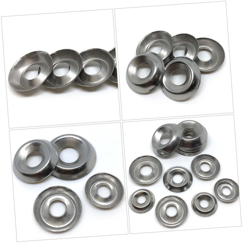 304 Stainless Steel Fisheye Washers 100pcs Polished Bowl Shaped Gaskets For Industrial Plumbing - Image 4