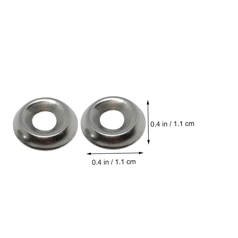 304 Stainless Steel Fisheye Washers 100pcs Polished Bowl Shaped Gaskets For Industrial Plumbing - Image 3