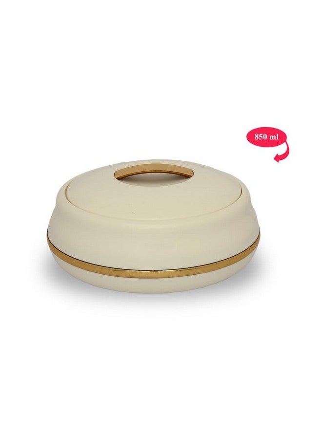 JAYPEE Alisa Neo 850ml Insulated Inner Stainless Steel Casserole| BPA Free | Food Grade | Easy to Carry | Easy to Store | Ideal for Chapatti | Casserole for roti, best for Gifting Purpose Golden