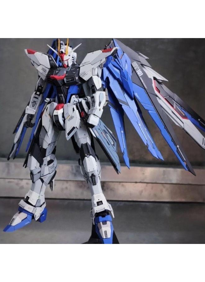[9900 Collection] Freshmen Free HG Attacks Free MG Mecha Model Red Heresy Unicorn Assembled-Color:Transitional Gundam + Double Jian + Bracket / 袦 - One Model + Stickers + Color Box Packaging