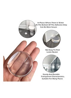 Generic Door Stop, Clear Door Stoppers Door Stoppers for Bottom of Door On Tile for Home Office School Door Silencer (2 Pack)  - Image 2