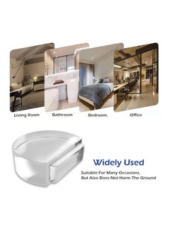Generic Door Stop, Clear Door Stoppers Door Stoppers for Bottom of Door On Tile for Home Office School Door Silencer (2 Pack)  - Image 3